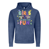 Vintage Denim girls just wanna have fun Vintage Hoodie - MaliasSmallBusiness