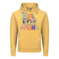 Vintage Mustard girls just wanna have fun Vintage Hoodie - MaliasSmallBusiness