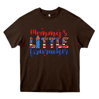 Chocolate Brown mommy’s little firecracker Heavy Core Tee - JahusDesignShop