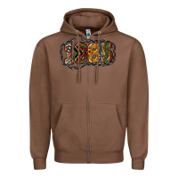 Chestnut 1865 juneteenth Zipper Hoodie - NancyCooperArtShop