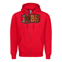 Red 1865 juneteenth Zipper Hoodie - NancyCooperArtShop