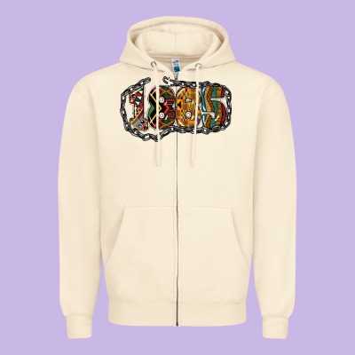 1865 Juneteenth Zipper Hoodie Designed By Nancycooperartshop