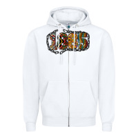 White 1865 juneteenth Zipper Hoodie - NancyCooperArtShop
