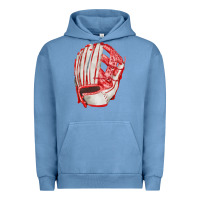 Pigment Pebble Blue Catchers Mitt Fa Element Urban Hoodie - FaDigitalArtStudio
