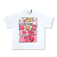 White trendy valentines day retro characters Urban Heavy Tee - MaliasSmallBusiness