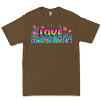 Cacao lgbt love with hearts and stars Premium Tee - AdoDesignShop