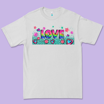 Lgbt Love With Hearts And Stars Premium Tee Designed By Adodesignshop