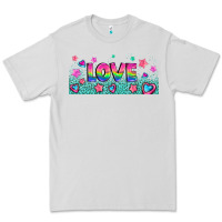 Dove Grey lgbt love with hearts and stars Premium Tee - AdoDesignShop