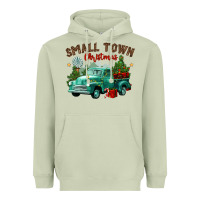 Matcha small town christmas Heavyweight Hoodie - CowGirlArtShop
