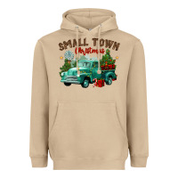 Mushroom small town christmas Heavyweight Hoodie - CowGirlArtShop