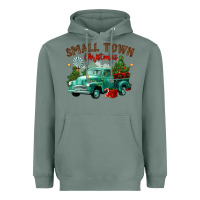 Sage small town christmas Heavyweight Hoodie - CowGirlArtShop
