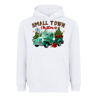 White small town christmas Heavyweight Hoodie - CowGirlArtShop