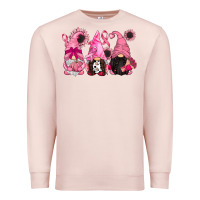 Pale Pink breast cancer gnomes Premium Sweatshirt - CowGirlArtShop
