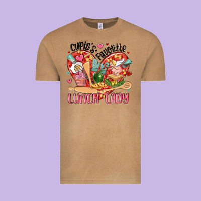 Cupids Favorite Lunch Lady Vintage Tee Designed By Maliassmallbusiness
