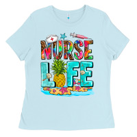 Baby Blue nurse life summer Ladies Tee - AdoDesignShop