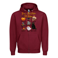 Burgundy Things That Make Me Happy Zipper Hoodie - texasbilliewilder