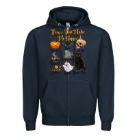Navy Things That Make Me Happy Zipper Hoodie - texasbilliewilder