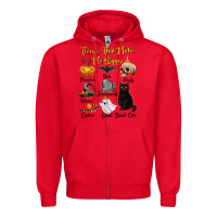 Red Things That Make Me Happy Zipper Hoodie - texasbilliewilder