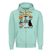 Seafoam Things That Make Me Happy Zipper Hoodie - texasbilliewilder