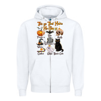 White Things That Make Me Happy Zipper Hoodie - texasbilliewilder