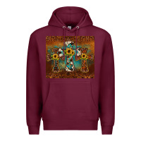 Burgundy cross tumbler Premium Hoodie - JahusDesignShop
