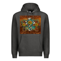Charcoal Heather cross tumbler Premium Hoodie - JahusDesignShop