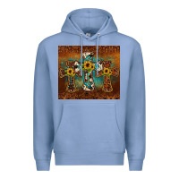 Colony Blue cross tumbler Premium Hoodie - JahusDesignShop