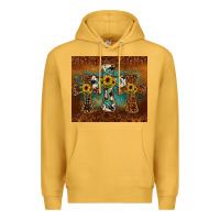 Mustard cross tumbler Premium Hoodie - JahusDesignShop