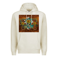 Oatmeal Heather cross tumbler Premium Hoodie - JahusDesignShop