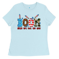 Baby Blue boom bitch get out the way Ladies Tee - AdoDesignShop