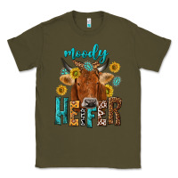 Army Green moody cow Classic Tee - NancyCooperArtShop
