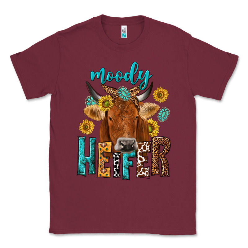 Moody Cow Classic Tee by NancyCooperArtShop | Teevron