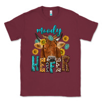 Burgundy moody cow Classic Tee - NancyCooperArtShop