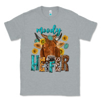 Heather Grey moody cow Classic Tee - NancyCooperArtShop