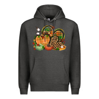Charcoal Heather fall heart Premium Hoodie - CowGirlArtShop