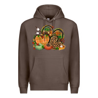 Coffee fall heart Premium Hoodie - CowGirlArtShop