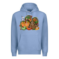 Colony Blue fall heart Premium Hoodie - CowGirlArtShop
