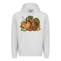 Dove Grey fall heart Premium Hoodie - CowGirlArtShop