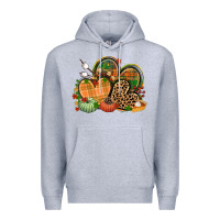 Heather Grey fall heart Premium Hoodie - CowGirlArtShop