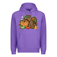 Purple fall heart Premium Hoodie - CowGirlArtShop