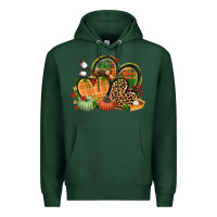Sports Green fall heart Premium Hoodie - CowGirlArtShop