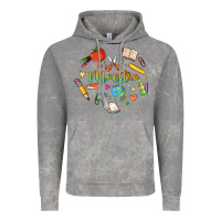 Cloud Rock maestra teacher heart doodle Vintage Hoodie - MaliasSmallBusiness