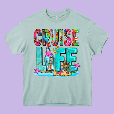 Cruise  Life Heavy Core Tee Designed By Adodesignshop