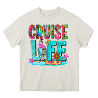 Cream cruise  life Heavy Core Tee - AdoDesignShop