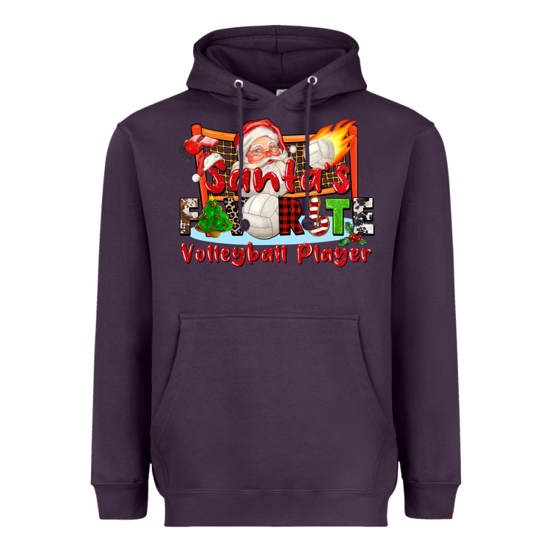 Santas Favorite Volleyball Player Heavyweight Hoodie by CowGirlArtShop | Teevron
