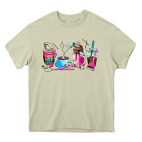 Mossy hair stylist coffee cup Heavy Core Tee - AdoDesignShop