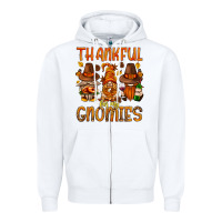 Thankful For My Gnomies Zipper Hoodie | Teevron