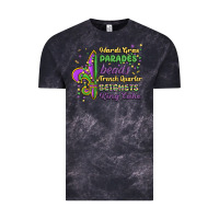 Cloud Black mardi gras parades beads french quarter beignets k Vintage Tee - MaliasSmallBusiness