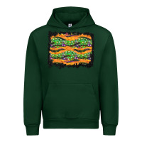 Foreset Green Halloween Skull Background Urban Hoodie - BundleAndBundleShop