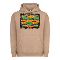 Pigment Burro Halloween Skull Background Urban Hoodie - BundleAndBundleShop